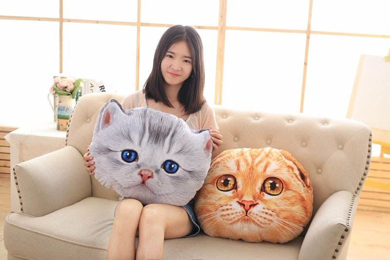 Cuddly Cat-Shaped Car Cushion and Nap Pillow-1