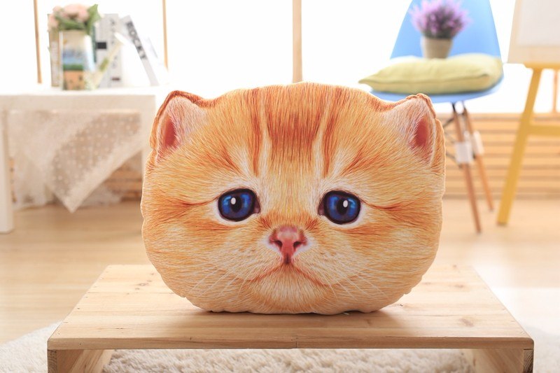 Cuddly Cat-Shaped Car Cushion and Nap Pillow-2