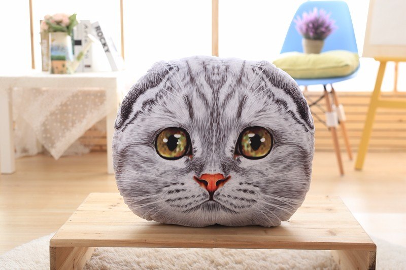 Cuddly Cat-Shaped Car Cushion and Nap Pillow-5